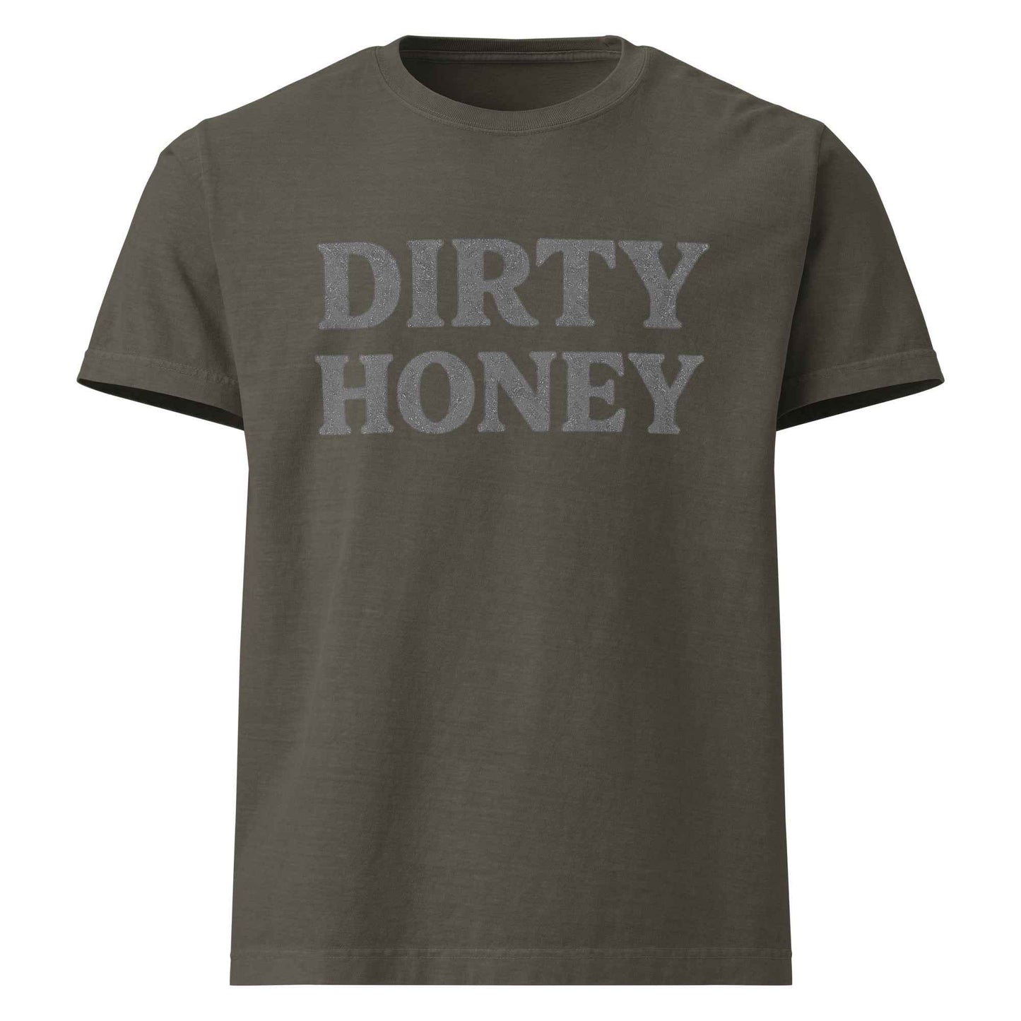 DIRTY HONEY T-Shirt - Dangerous Girls Silhouette Graphic | Oversized Garment-Dyed