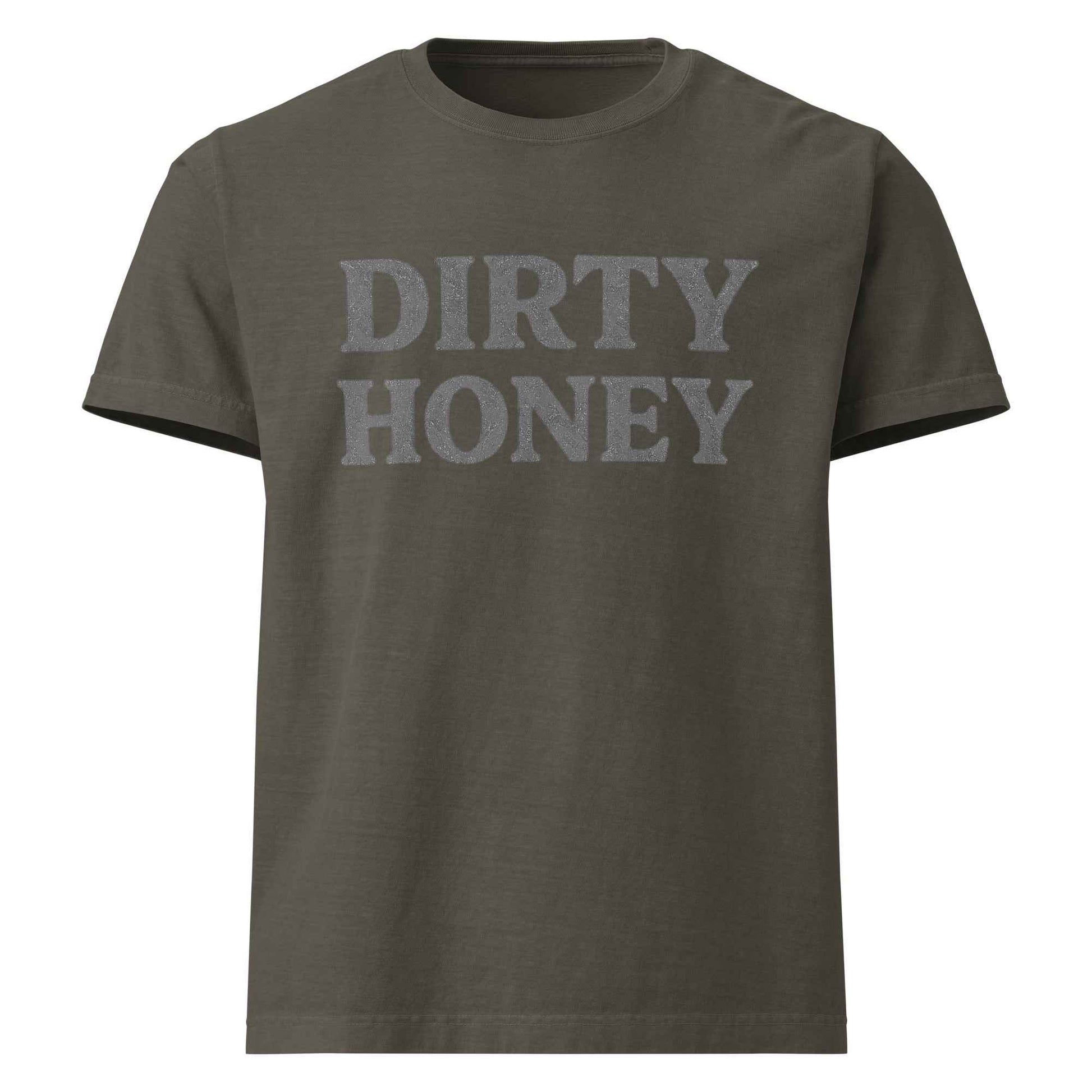 DIRTY HONEY T-Shirt - Dangerous Girls Silhouette Graphic | Oversized Garment-Dyed