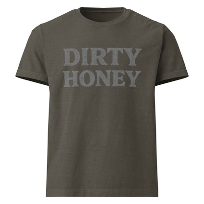 DIRTY HONEY T-Shirt - Dangerous Girls Silhouette Graphic | Oversized Garment-Dyed