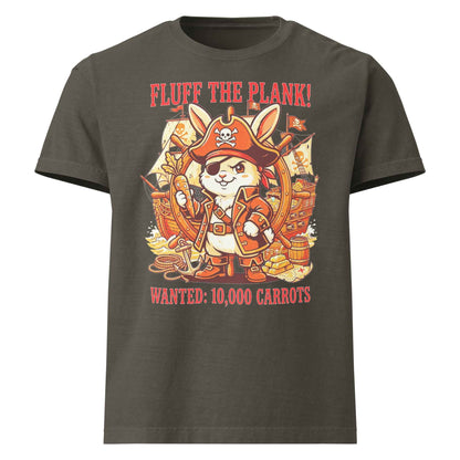 Pirate Rabbit T-Shirt - Captain Bunny WANTED 10,000 Carrots | Organic Cotton