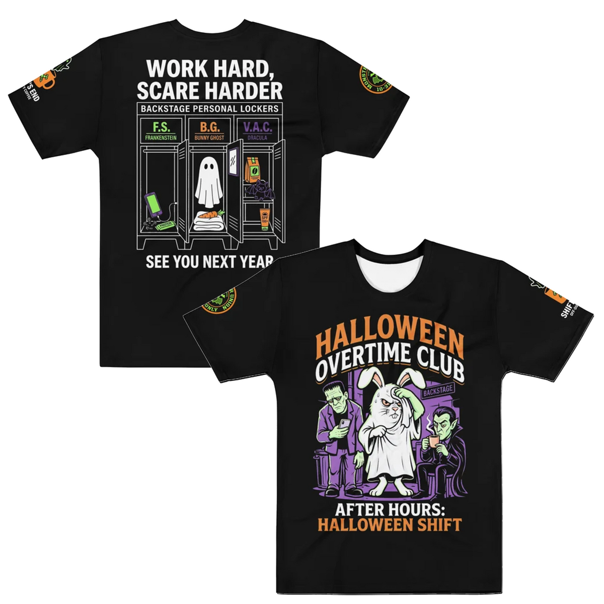 Halloween Overtime Club Graphic T-Shirt