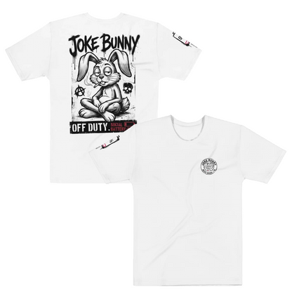 JOKE BUNNY™ Off Duty Graphic T-Shirt – Social Battery Zero Punk Streetwear