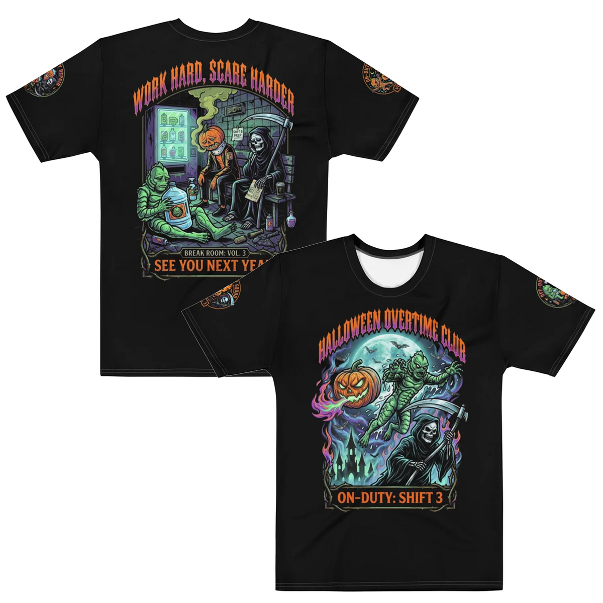 Halloween Overtime Club Vol. 3 Four-Print Graphic T-Shirt