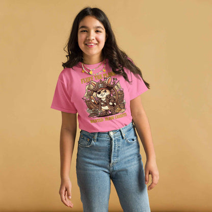 Pirate Rabbit T-Shirt - Captain Bunny WANTED 10,000 Carrots | Youth Classic Tee