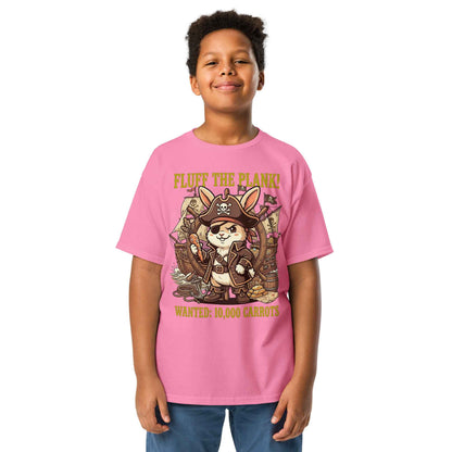 Pirate Rabbit T-Shirt - Captain Bunny WANTED 10,000 Carrots | Youth Classic Tee