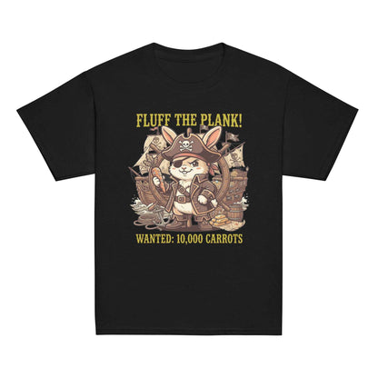 Pirate Rabbit T-Shirt - Captain Bunny WANTED 10,000 Carrots | Youth Classic Tee