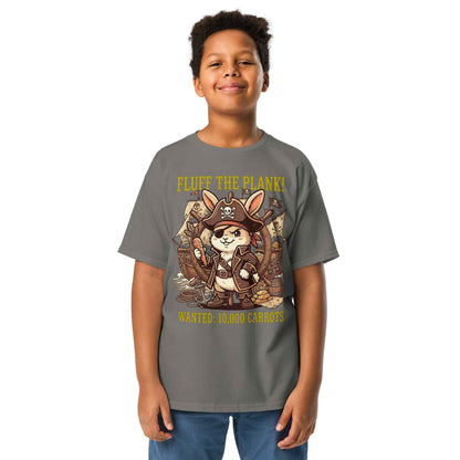 Pirate Rabbit T-Shirt - Captain Bunny WANTED 10,000 Carrots | Youth Classic Tee