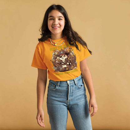 Pirate Rabbit T-Shirt - Captain Bunny WANTED 10,000 Carrots | Youth Classic Tee