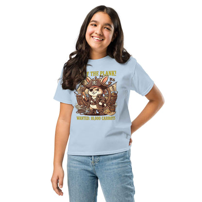 Pirate Rabbit T-Shirt - Captain Bunny WANTED 10,000 Carrots | Youth Classic Tee