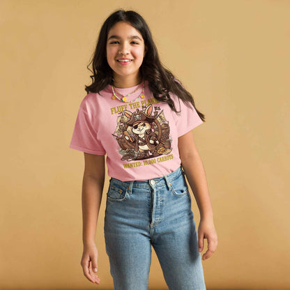 Pirate Rabbit T-Shirt - Captain Bunny WANTED 10,000 Carrots | Youth Classic Tee