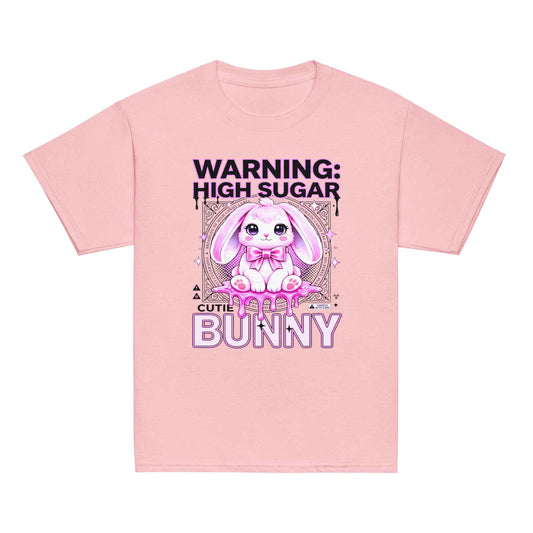 SUGAR HAZARD Kawaii Bunny Graphic T-Shirt – Y2K Harajuku Streetwear Tee