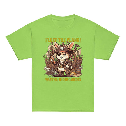 Pirate Rabbit T-Shirt - Captain Bunny WANTED 10,000 Carrots | Youth Classic Tee