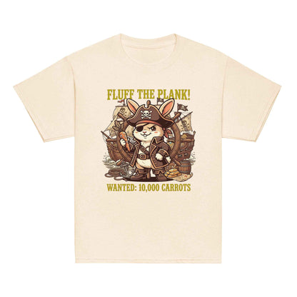 Pirate Rabbit T-Shirt - Captain Bunny WANTED 10,000 Carrots | Youth Classic Tee