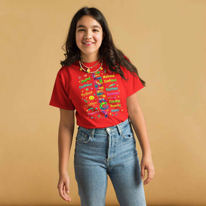 Positive Energy Typography T-Shirt - Motivational Word Art | Premium Cotton