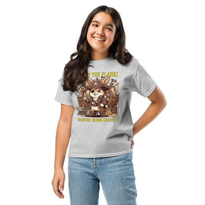 Pirate Rabbit T-Shirt - Captain Bunny WANTED 10,000 Carrots | Youth Classic Tee