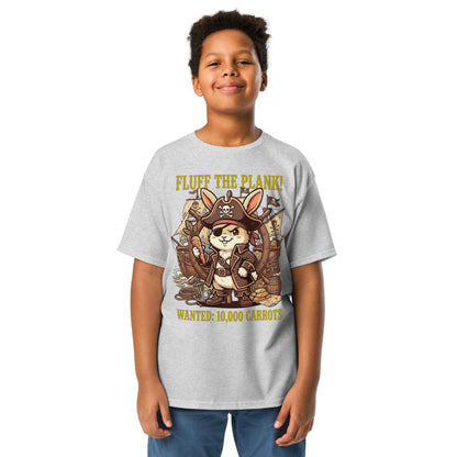Pirate Rabbit T-Shirt - Captain Bunny WANTED 10,000 Carrots | Youth Classic Tee