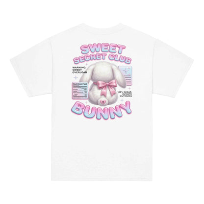 Sweet Secret Club Y2K Bunny Graphic Compact T-Shirt