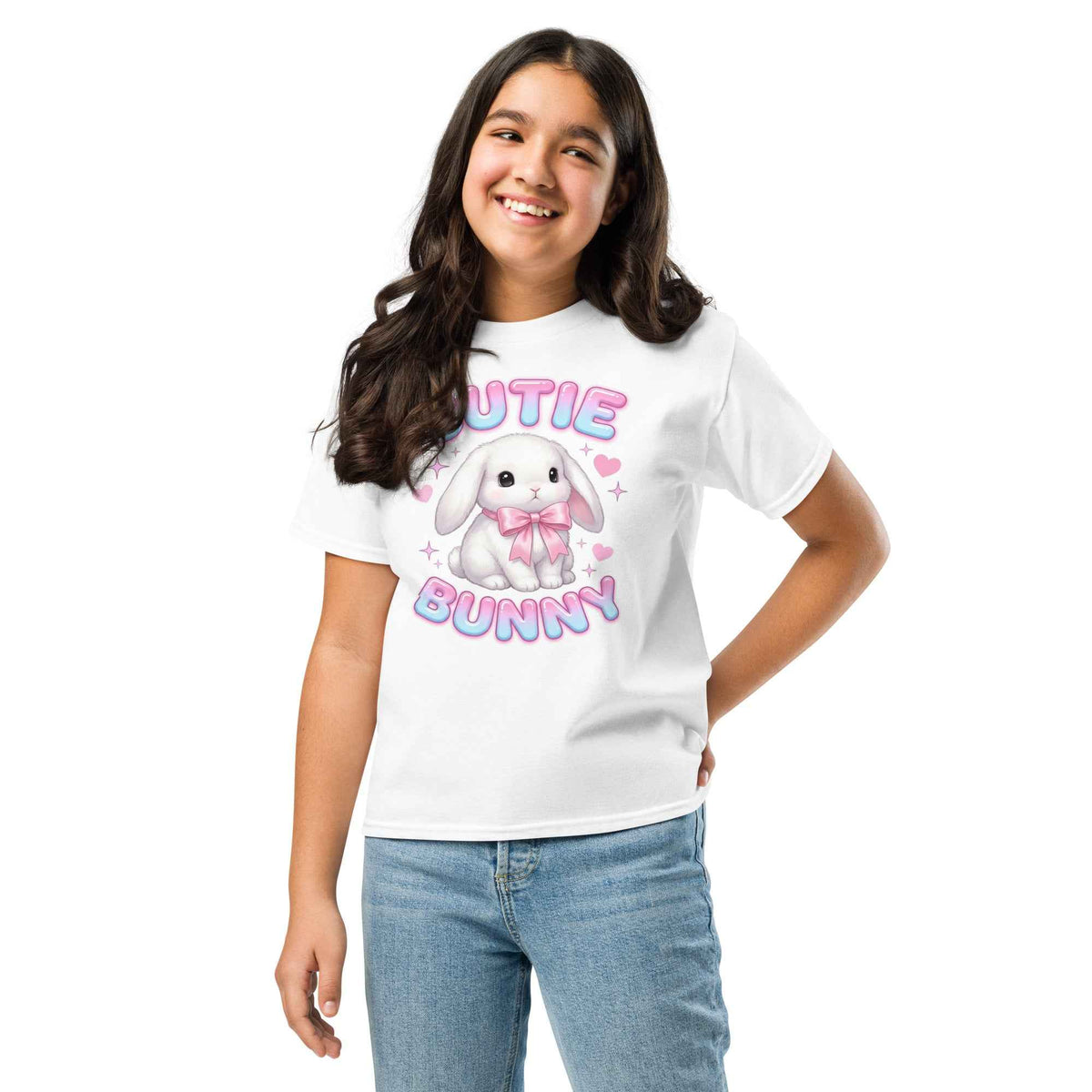 Sweet Secret Club Y2K Bunny Graphic Compact T-Shirt